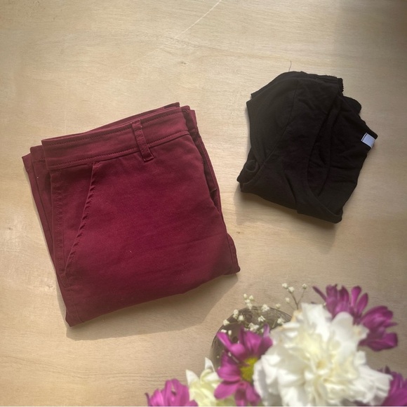 Women’s maroon red casual denim skirt size 10 office work business 41 hawthorn - Picture 11 of 12